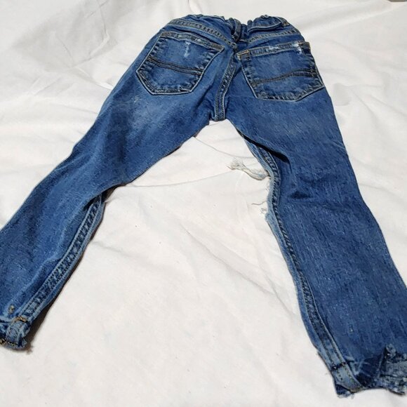 By Gosh Girls Embroidered Jeans – Size 3T – Floral Patchwork & Distressed Detail - Picture 9 of 13